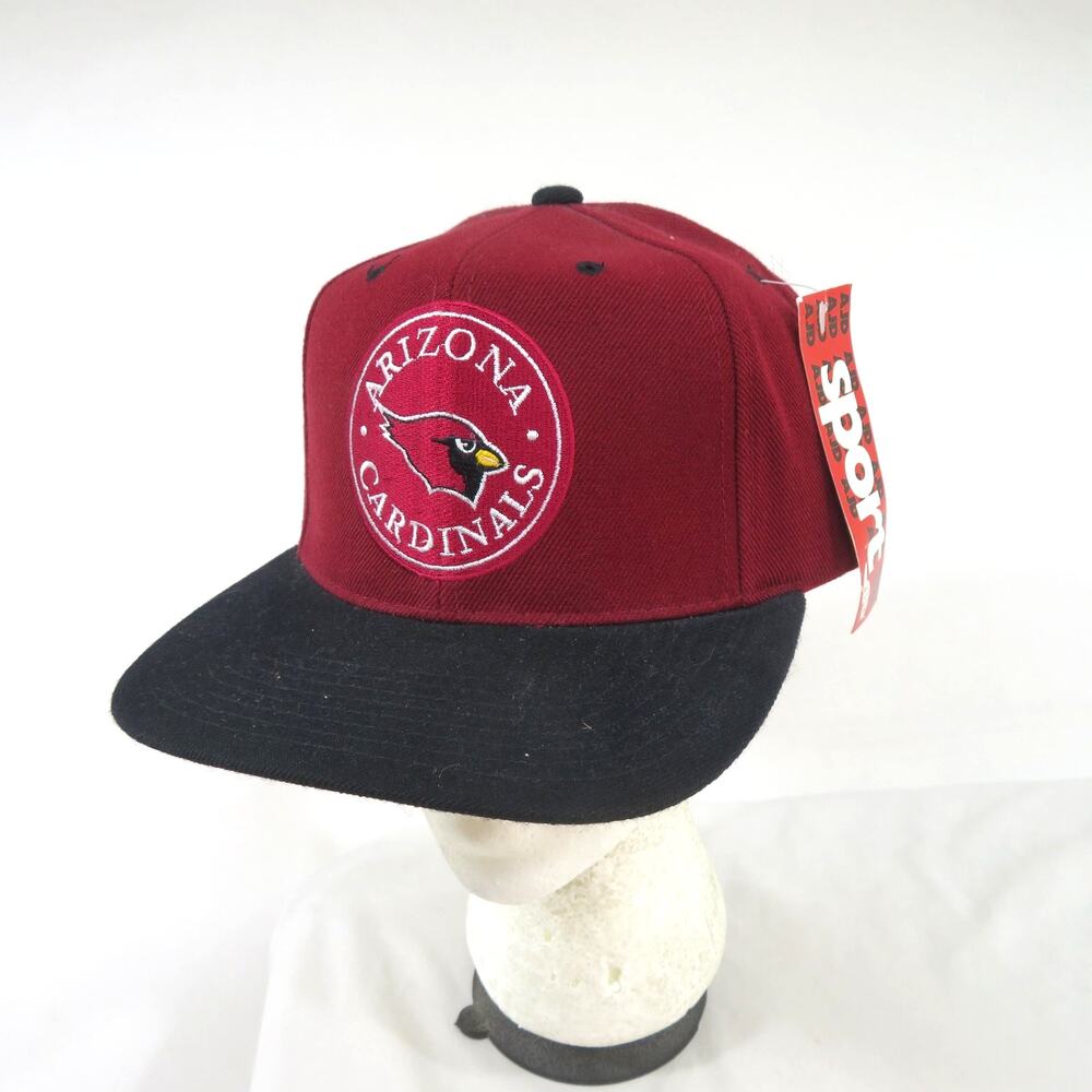 Vintage Arizona Cardinals Hat Pro Line Red White Black Trucker Snapback New